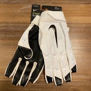 Nike Football 3XL White D-Tack 6.0 Gloves CK2926-101 NFL Lineman.